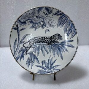 Vintage Porcelain Leopard Plate by Andrea by Sadek